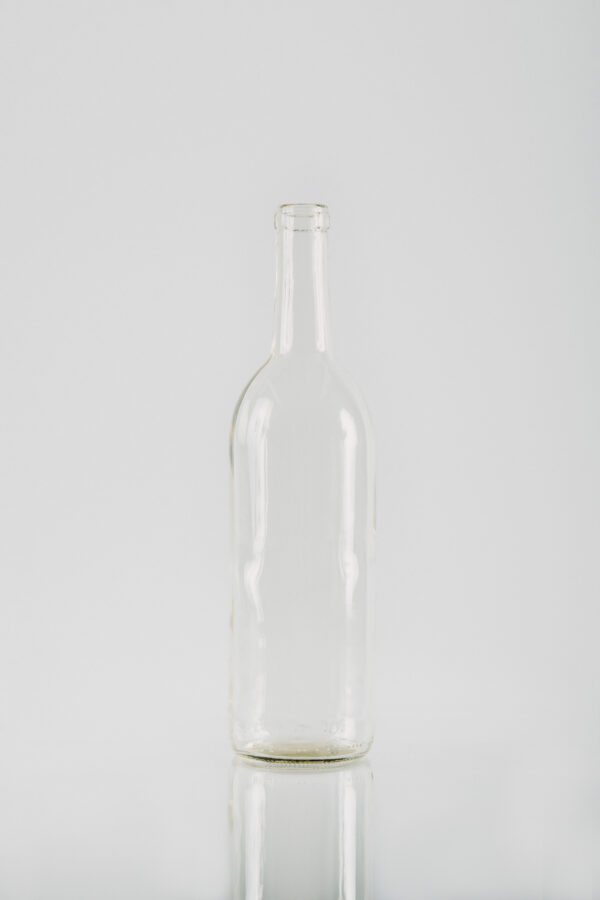 750mL Clear Wine Bottle