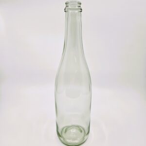 Clear Sparkling Wine Bottle