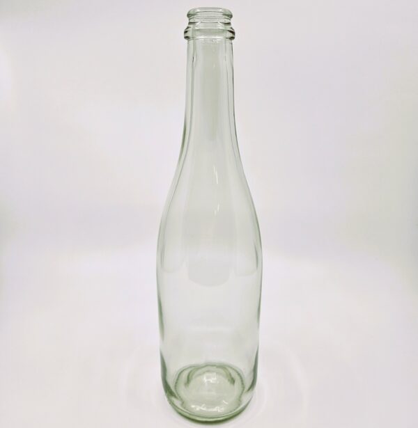 Clear Sparkling Wine Bottle