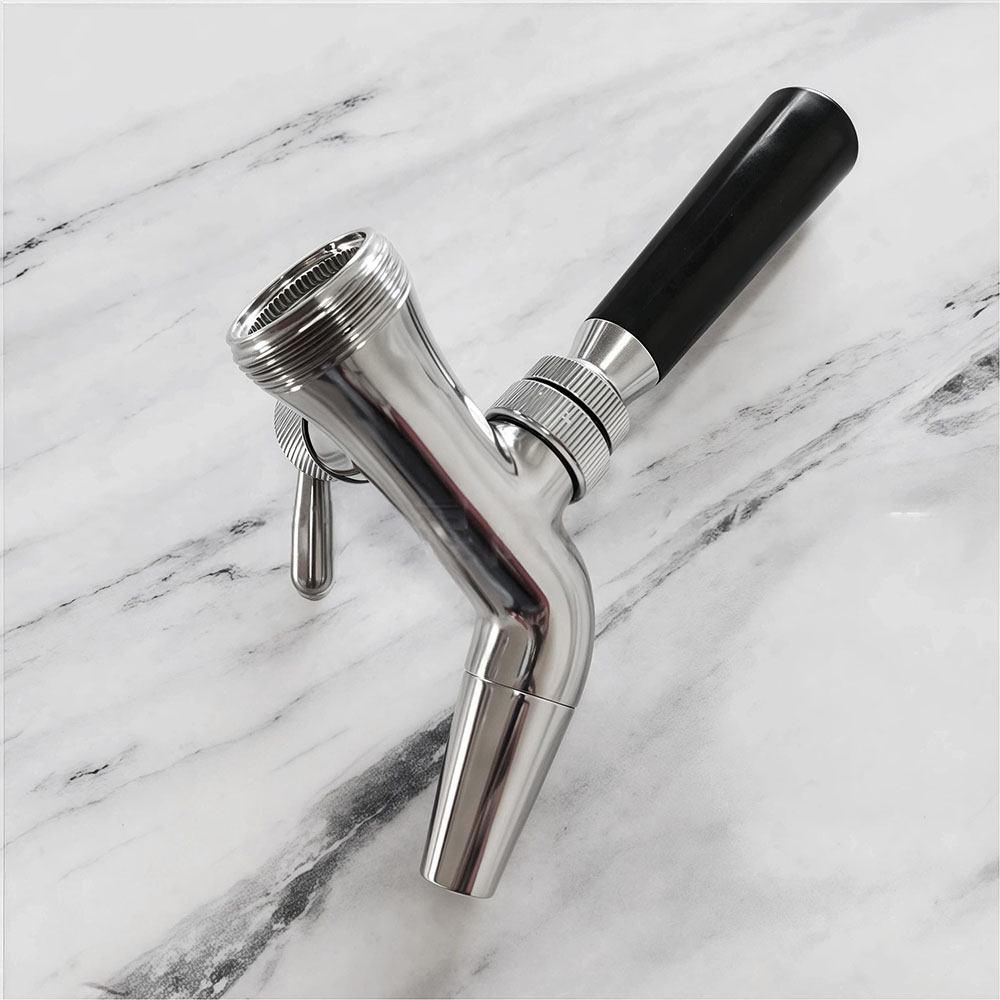 Stainless Steel Forward Sealing Beer Faucet with Flow Control - Image 4
