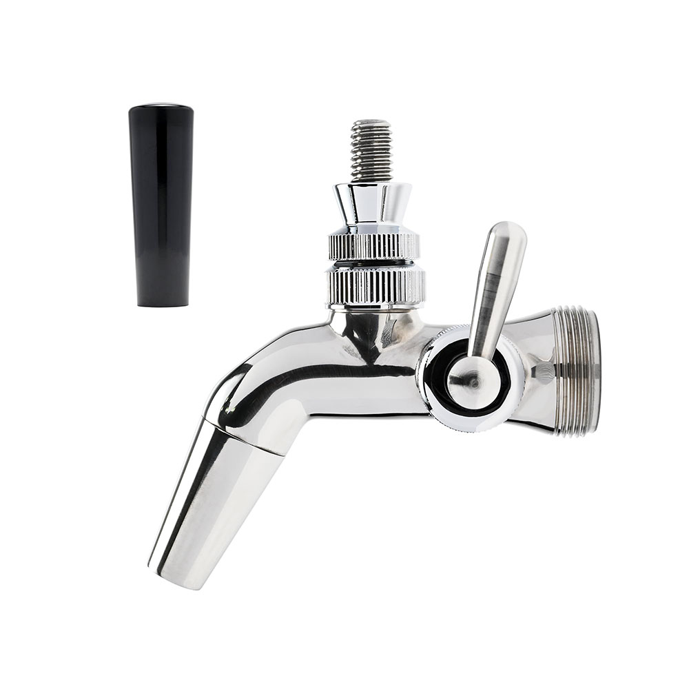 Stainless Steel Forward Sealing Beer Faucet with Flow Control - Image 2