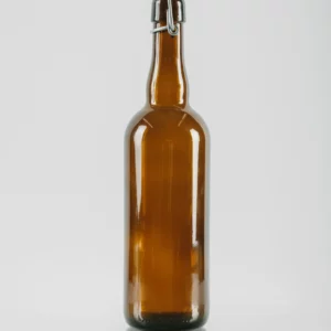Amber Swing Top Beer Bottle 750ml - Flip Top - Re-closable