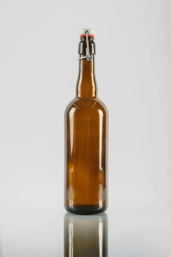 Amber Swing Top Beer Bottle 750ml - Flip Top - Re-closable