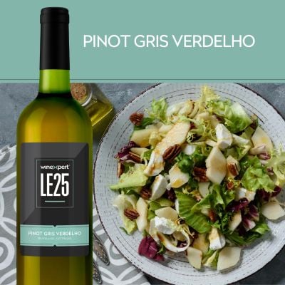 WineXpert LE25 Pinot Gris Verdelho - pear walnut goat cheese salad